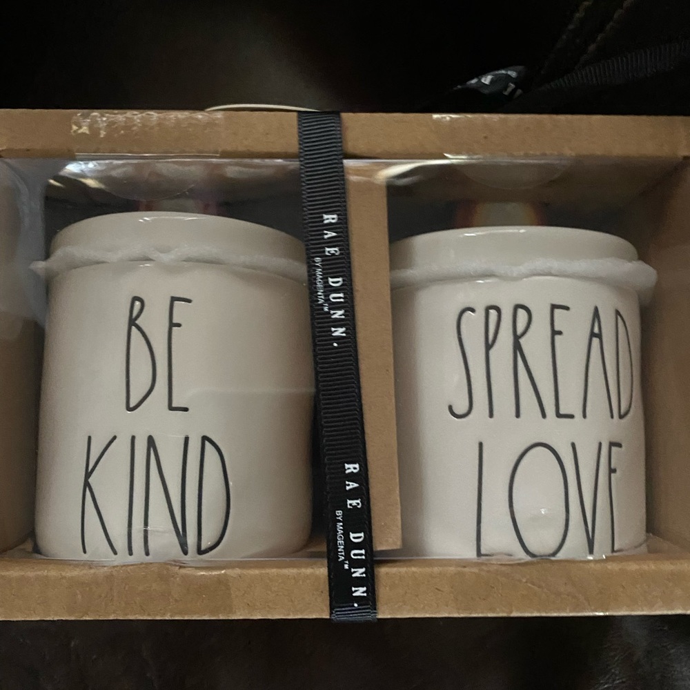 Rae Dunn Hair Tie Bobby Pins Set Be Kind Spread